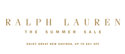 ラルフローレンサマーセール開催中